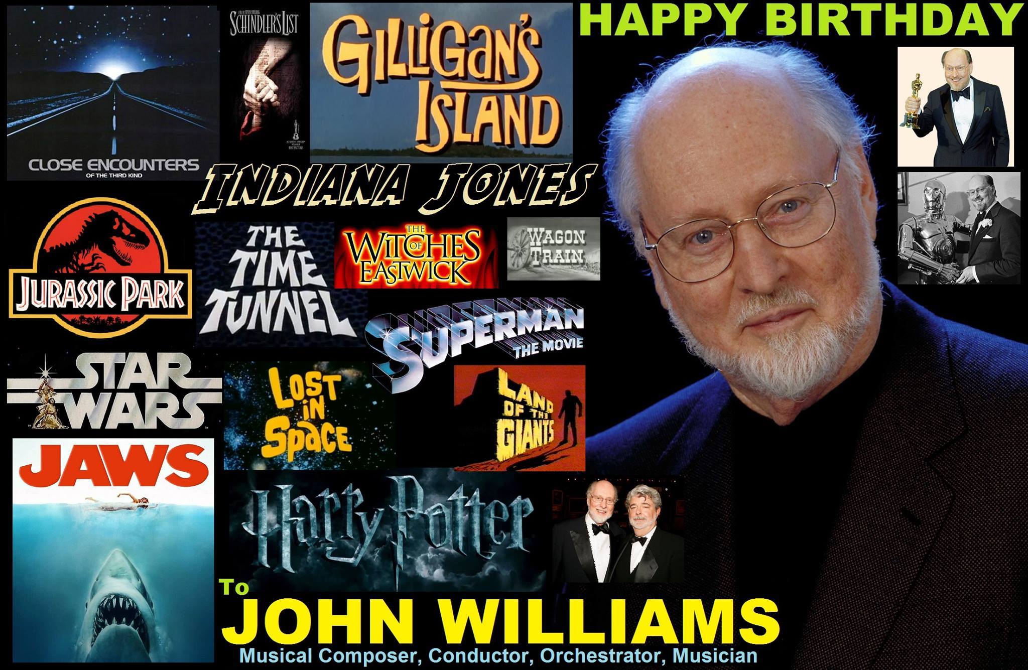 Happy Birthday John Williams Born February 8 1932